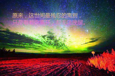 ​对爱情无奈的伤感语录